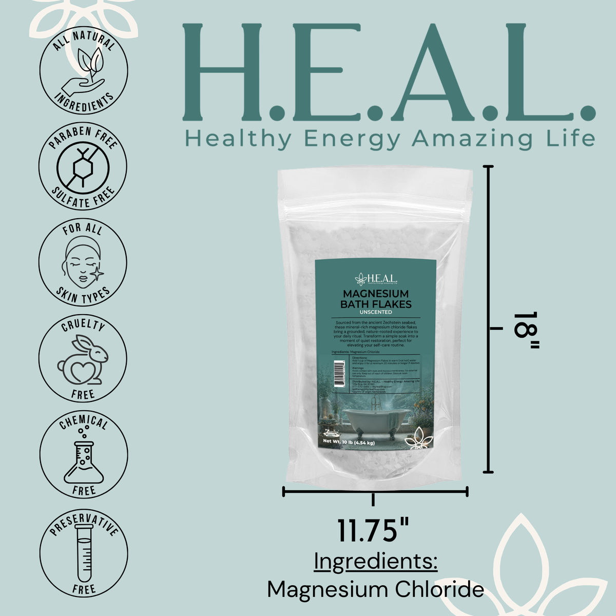 Pure Zechstein Magnesium Bath & Foot Soak