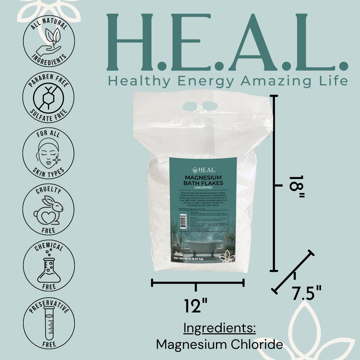 Pure Zechstein Magnesium Bath & Foot Soak