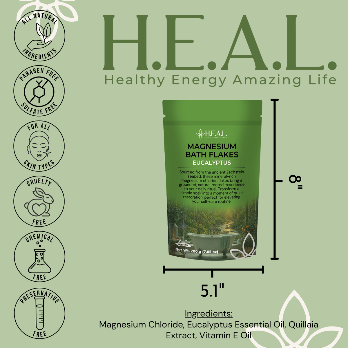 Eucalyptus Zechstein Magnesium Bath Soak