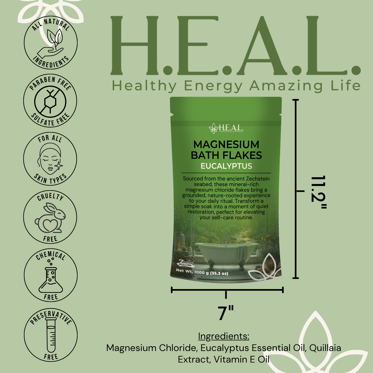 Eucalyptus Zechstein Magnesium Bath Soak