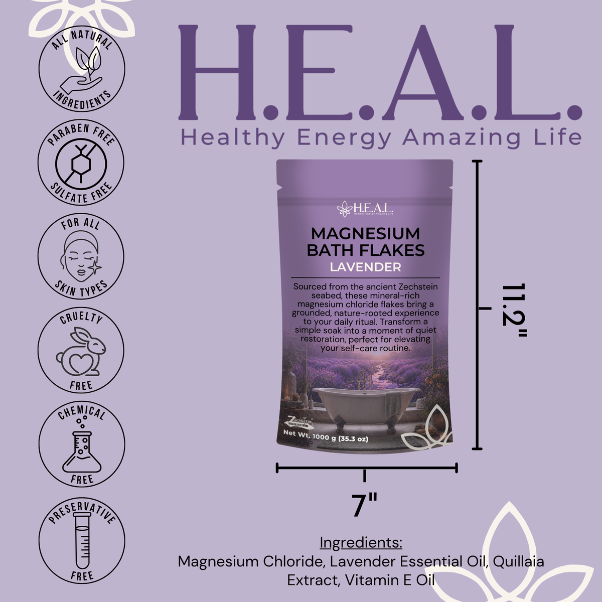 Lavender Zechstein Magnesium Bath Soak