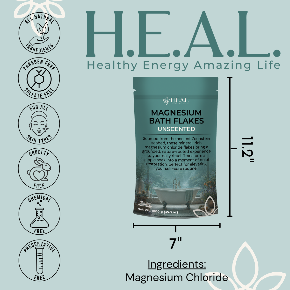 Pure Zechstein Magnesium Bath & Foot Soak