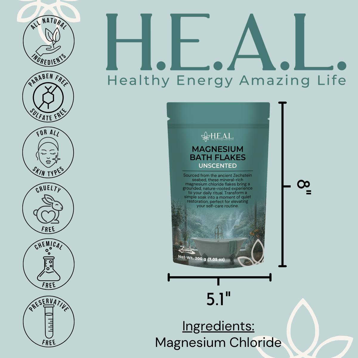 Pure Zechstein Magnesium Bath & Foot Soak